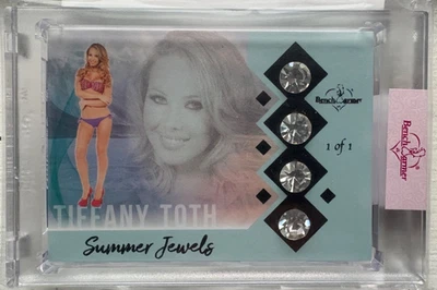2024 BENCHWARMER ONE TIFFANY TOTH BLACK FOIL SUMMER JEWELS GEMS CARD /1 1/1 - Image 1 of 2