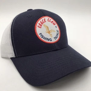 Eagle Claw Fishing Tackle Trucker Hat Patch Logo Snapback - Picture 1 of 7