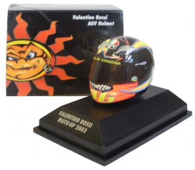 Minichamps Valentino Rossi Helmet - MotoGP 2003 1/8 Scale - Image 1 of 2