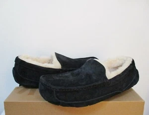 UGG Australia Men's ASCOT Slippers Shoes 7US BLACK Suede NWB $120 MSRP - Picture 1 of 6