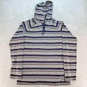Zoo York Hoodie Sweatshirt Men XL Striped Pullover Long Sleeve Hood Cotton Blend - Picture 1 of 11