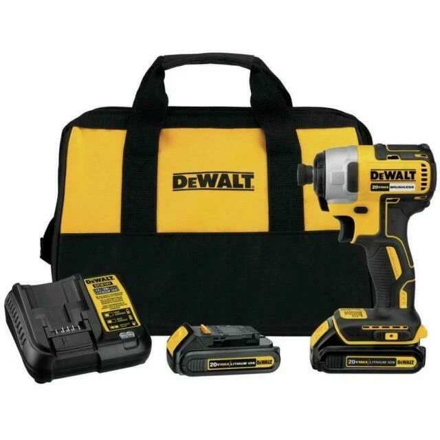 Dewalt DCF787C2 20V MAX Li-ion Brushless 1/4 Impact Driver Kit.