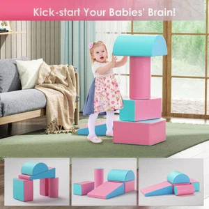 Climb and Crawl Activity Play set,Soft Lightweight Foam Climbing Blocks Non-slip - Picture 1 of 11