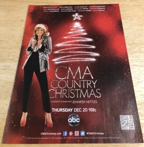 2012 CMA COUNTRY CHRISTMAS TV Special Ad - Jennifer Nettles - Magazine Print Ad - Imagen 1 de 1