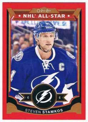 2015-16 O-PEE-CHEE RED STEVEN STAMKOS TAMPA BAY LIGHTNING #100 - Image 1 of 2