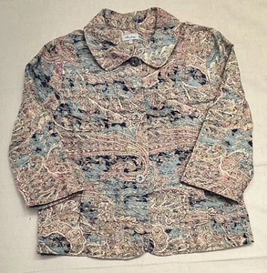 Analogy Jacke Damen Large Mehrfarbig 3/4 Arm Baumwollmischung - Bild 1 von 6