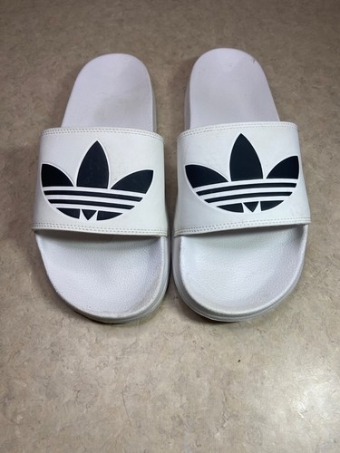 Adidas Originals Uomo Adilette Lite Slide Bianco Nero 12 US
