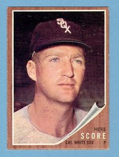 HERB SCORE 1962 TOPPS CARD #116 EX/MT CLEAN BACK NO CREASES CHICAGO WHITE SOX