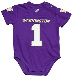 Infant Washington Huskies Jersey Creeper Romper NWT Size 3-6M - Picture 1 of 3