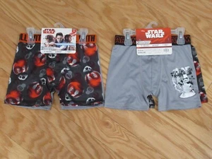 Star Wars Disney Boys 4 Pack Athletic Boxer Briefs Underwear Size 6 - Picture 1 of 3