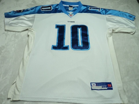 Vince Young Jersey Mens 52 XXL 2XL Tennessee Titans Reebok NFL Authentic Cover