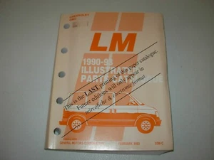 1990 - 1993 LM Chevrolet GMC Van Parts Manual - Picture 1 of 4