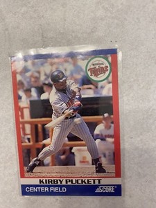 1991 Score 100 Superstars KIRBY PUCKETT #7 HOF Minnesota Twins