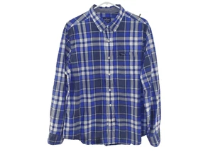 American Eagle Mens Shirt XL Button Up Blue Long Sleeve - Picture 1 of 10