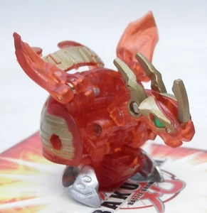 Bakugan BakuMutant Mercury Dragonoid Traslucido Pyrus Rosso Mechtanium Surge Core - Foto 1 di 11