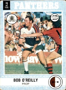 1977 SCANLENS RUGBY LEAGUE NRL CARD - PENRITH PANTHERS #36 BOB O'REILLY - Picture 1 of 2
