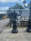 BEAUTIFUL VICTORIAN STYLE 2 ARM CAST IRON EXTERIOR OR IN STREET LIGHT - L63