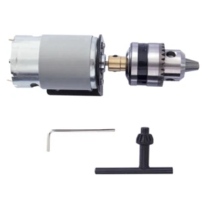 12V-36V Mini Handbohrmaschine Bohrmaschine Handbohrer + Bohrfutter mit 555 Motor - Picture 1 of 6