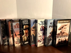 8 Westerns SEALED VHS - John Wayne, Brando, Newman, Redford, Eastwood - Picture 1 of 21
