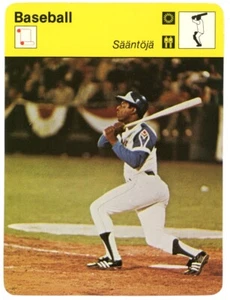 1977 Sportscaster Finnish Edition 11-249 Hank Aaron Very Rare NM - Picture 1 of 2