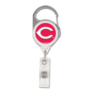 Cincinnati Reds Retractable Metal Badge Holder [NEW] MLB Key Chain ID Ring - Picture 1 of 1