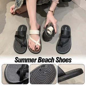 Casual Open Toe Slippers Stylish Flat Criss Cross Straps Summer Sandals Women - Picture 1 of 18