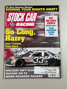 Harry Gant Firmado Revista Certificado de Autenticidad Stock Car Racing Diciembre 1994 Skoal NASCAR HOF - Imagen 1 de 2