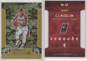 2015-16 Panini Excalibur Crusade Camo CJ McCollum #48