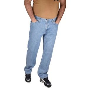 Herren Basic Denim Jeans Regular Fit Straight Leg Baumwolle Hose Pants Alle Größen - Bild 1 von 81