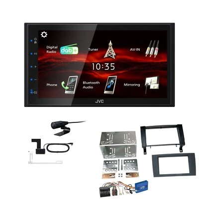 JVC Bluetooth 2DIN DAB+ Autoradio für Mercedes Benz SLK 2004-2011 inkl Canbus - Bild 1 von 4