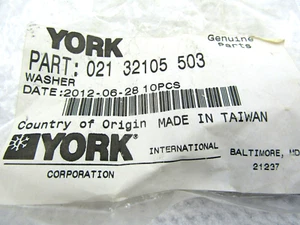 YORK JOHNSON CONTROLS 021-32105-503 WASHER PACK/10 - Picture 1 of 3