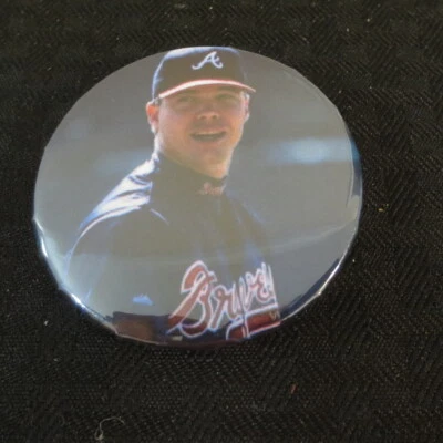 Atlanta Braves Pin Button 2.25 inch Chipper Jones #2  - Image 1 of 2