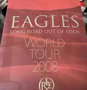 Eagles Concert Program "Long Road Out of Eden" World Tour 2008 WITH TICKET STUB - Picture 1 of 6