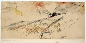 Theyre Lee-Elliott (1903-1988) Gouache / watercolour 'The Fallen snow'. 1973. - Picture 1 of 3