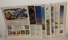 8 VINTAGE 1940's AIRLINE AIRPLANE TWA  Pan Am MIXED PRINT Advertising ADs LOT