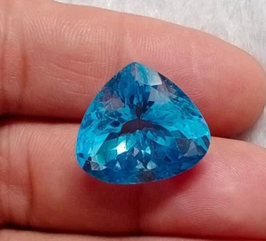 40.50 Carat Natural Swiss Blue Topaz Top Luster Loos Gemstone From Brazil - Picture 1 of 9