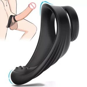 Penisring Hodenring Ballstretcher Cockring Silikon Potenz Sehr Dehnbar Männer DE - Bild 1 von 15