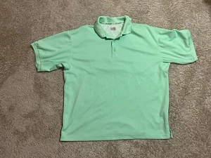 Columbia PFG Polo Shirt Mens Large Green Short Sleeve Collared Vented Fishing - Picture 1 of 5