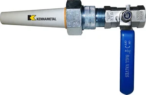 Große Keramik Sandstrahler Düsenbaugruppe: C1 Düsenspitze, Kugelhahn & Halter - Bild 1 von 11