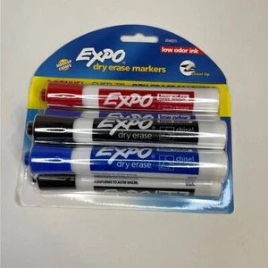 Expo Dry Erase Chisel Tip Markers, Low Odor, 6 Ct - Picture 1 of 2