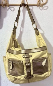 Axcess By Liz Claiborne Shoulder Bag Hobo Bag Purse Yellow Large So Cute - Picture 1 of 13