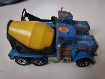 1981 Matchbox Peterbilt Cement Mixer Lorry/Cement Truck Blue X2 - Image 1 of 2