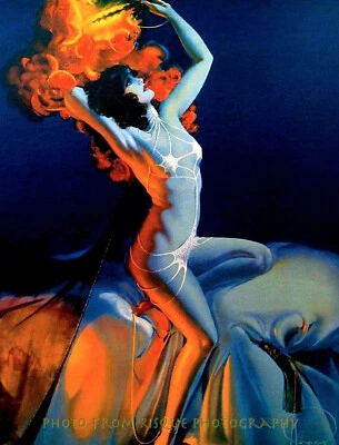 Hermosa Mujer Fuera de las Noches Árabes 8.5x11" Impresión Fotográfica Armstrong Pinup Foto 1 de 2