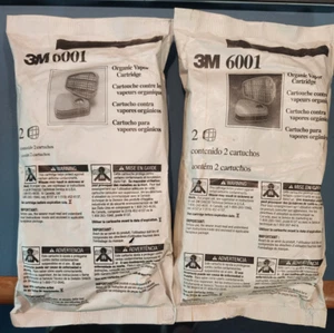 3M 6001 Ersatz-Atemschutzpatronenfilter für organische Dampf Autolack - Bild 1 von 8