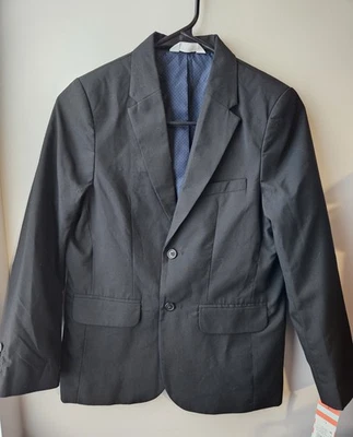 Traje de abrigo clásico Cat & Jack para niños talla 12 negro - totalmente forrado - uso formal Foto 1 de 4