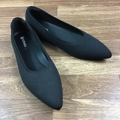 Zapatos planos de ballet Vavaia Aria para mujer talla 42 EE. UU. 11,5 negros punta puntiaguda nuevos sin caja Foto 1 de 4