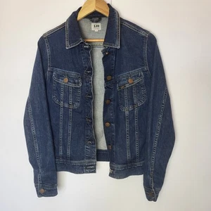 Chaqueta vaquera Lee para mujer talla mediana azul oscuro manga larga abotonada 98 % algodón - Imagen 1 de 14