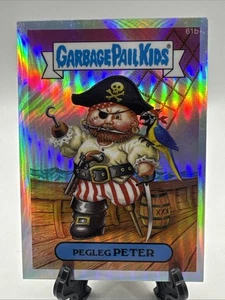 Garbage Pail Kids Chrome Series 2 - Refractor Parallel Card #61b "Pegleg Peter" - Picture 1 of 2