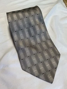 "Corbata de colección Allyn St. George American Couture para hombre toda seda 58""x 4"" geométrica" - Imagen 1 de 5