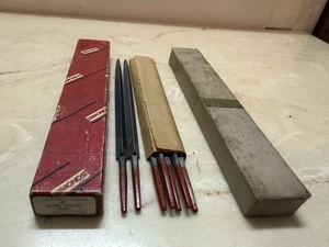 SIMONDS 6” Slim Taper VTG Rectangle Metal Files NIN  7 Qty Rare - Picture 1 of 7